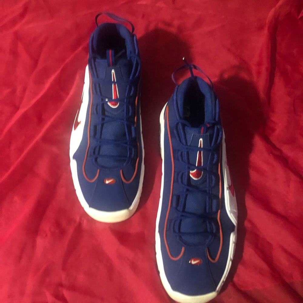 Men’s NIKE air max “penny 1” lil penny red white and blue shoe.